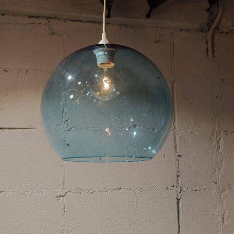 70s　Modern　Blue glass