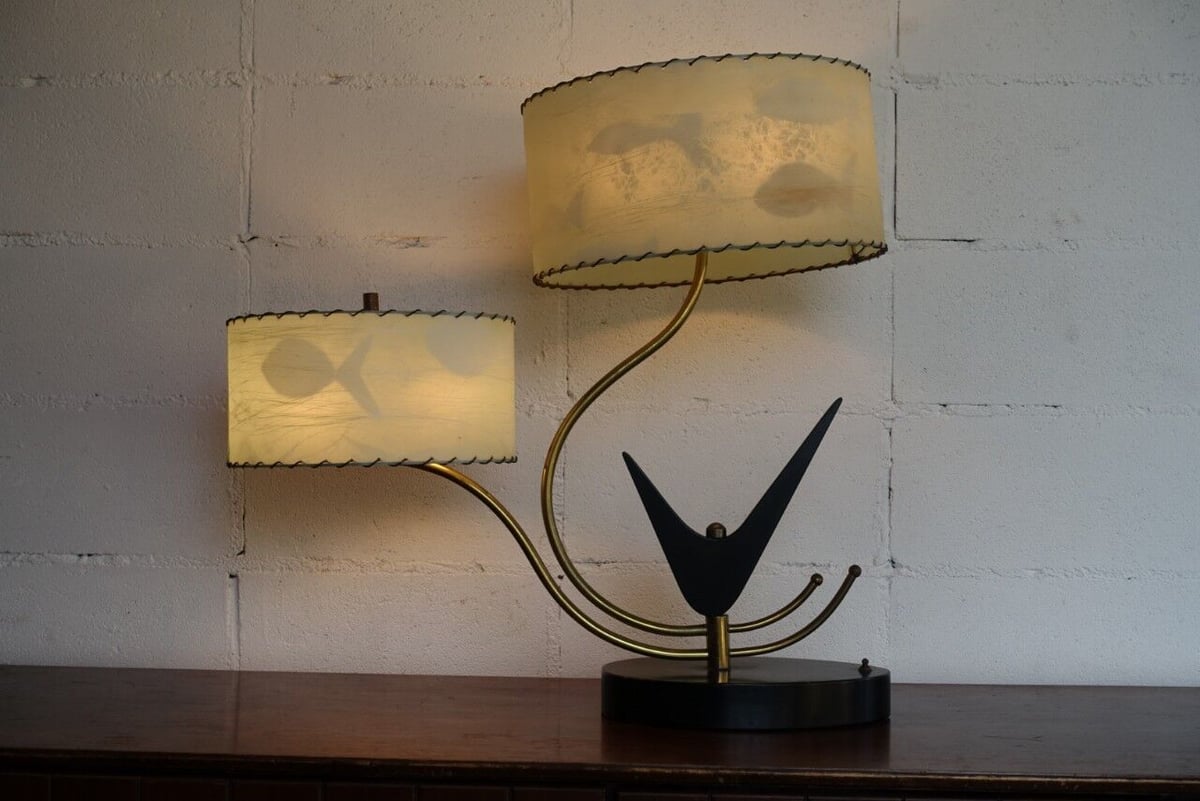 ランプシェード　アメリカ　USA製　50s ミッドセンチュリー　マジェスティック 50s Majestic lamp | The NOON