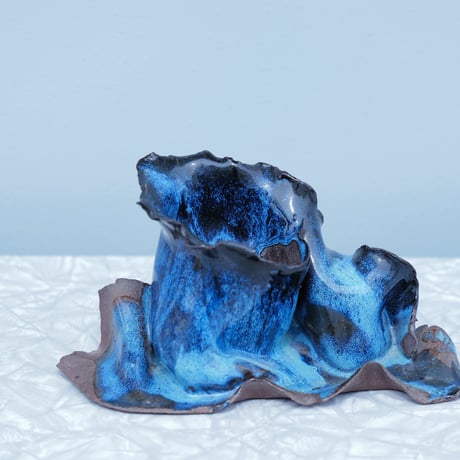 70s Ocean Wave Vase