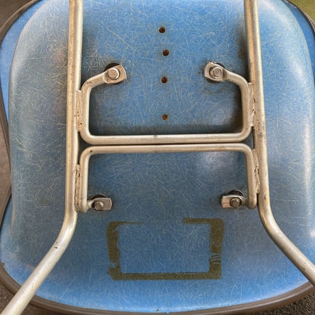 70s Eames armshell leather chair