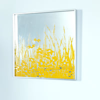 70s flower mirror