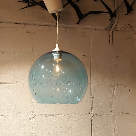 70s　Modern　Blue glass