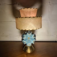 50s Atomic blue lamp