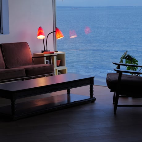 50sRed Fiber glass lamp  2