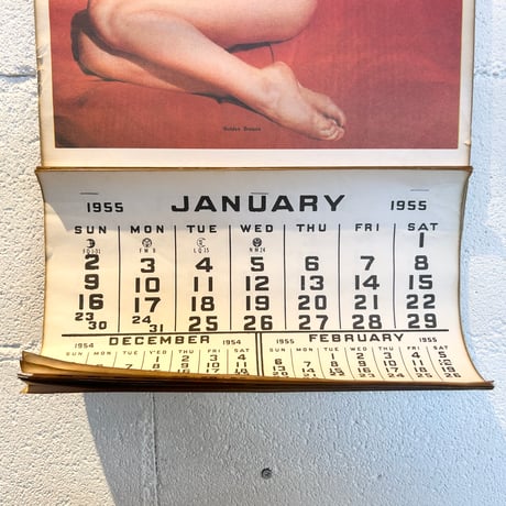 50s Marilyn Monroe dead stock calendar