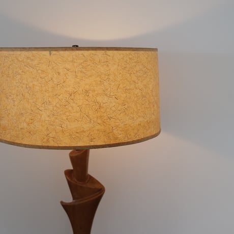 50s wood lamp