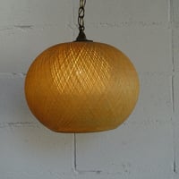 70s Rattan lamp