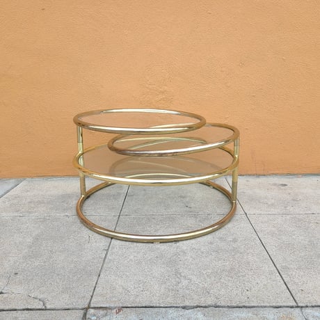 70s Hollywood regency golden table