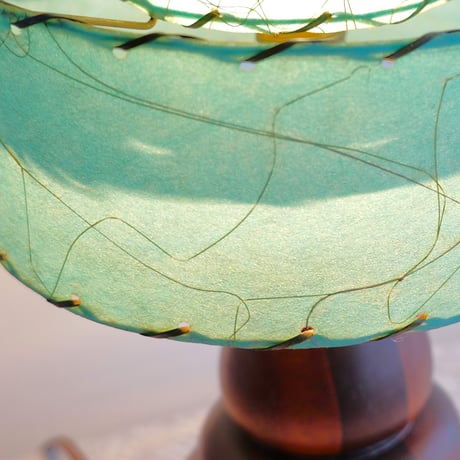 50s wood lamp