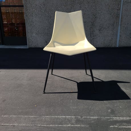 50s Paul McCobb origami chair  whtite