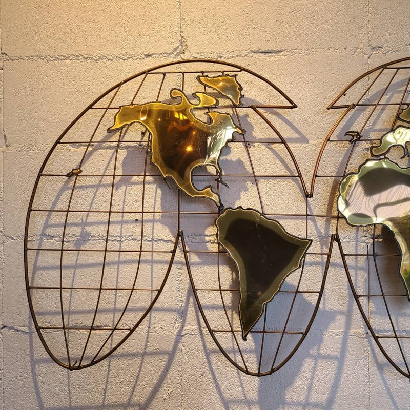 Curtis Jere wall sculpture globe | The NOON