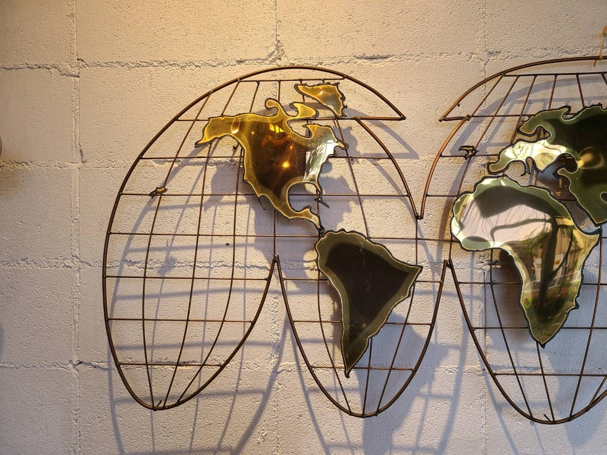 カーティスジェレ1987サイン入り彫刻c.jere ウォールスカルプチャーヨット Curtis Jere wall sculpture globe | The NOON