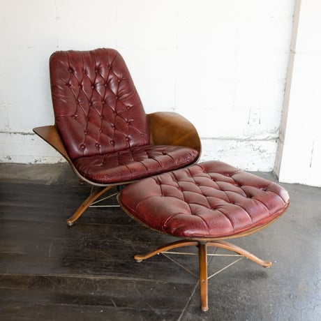 50s Prycraft lounge chair & ottoman