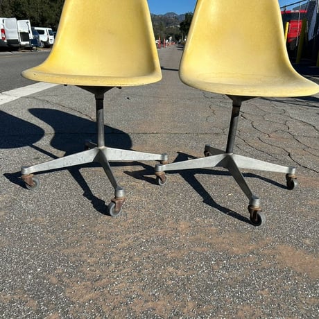 60s Eames shell chair set