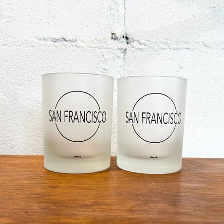 70s San Francisco glass 2set