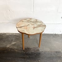 70s English marble shell table