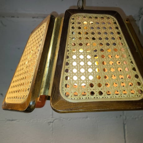 60s Rattan lamp