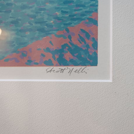 70-80s "Emerald Waters I&II" silkscreen