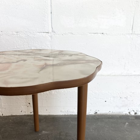 70s English marble shell table