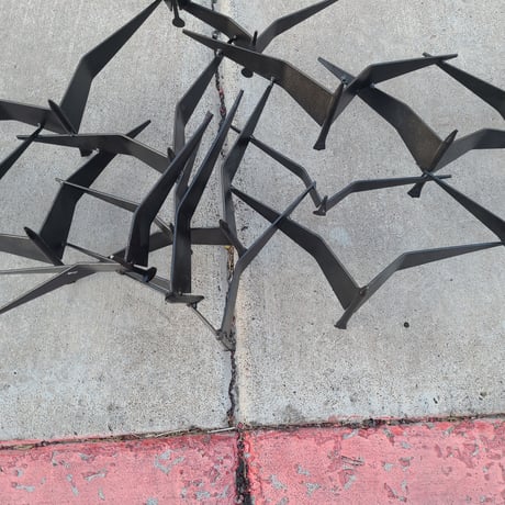 Curtis Jere wall sculpture birds