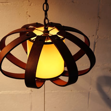 50s Bent wood lamp