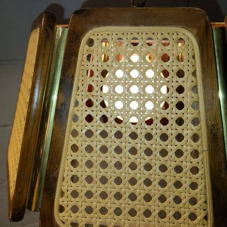 60s Rattan lamp