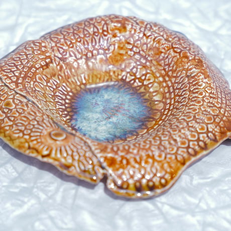 70s Blue lagoon dish