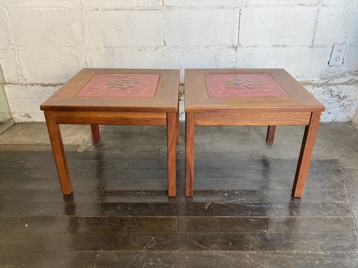 70s BROWN SALTMAN Pair low table | The NOON