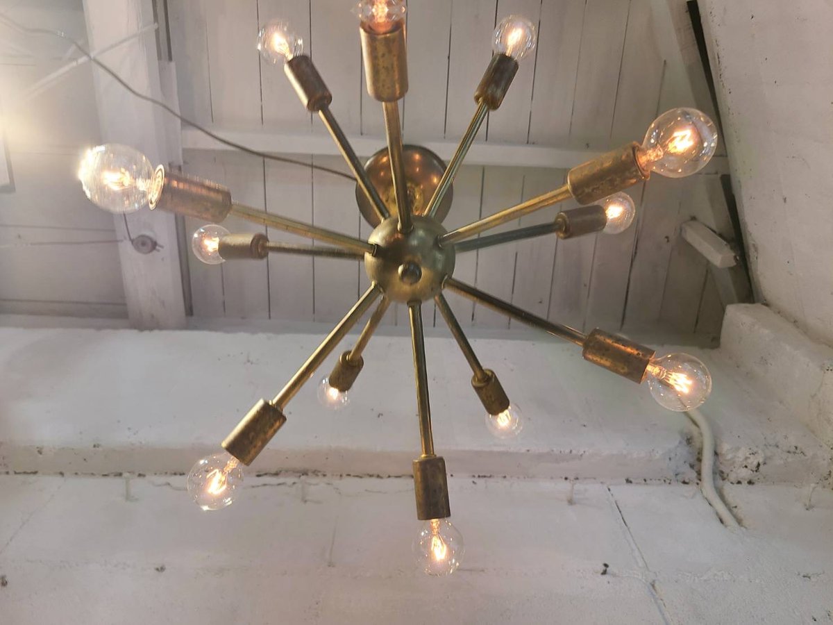 スプートニクライト　16灯　ビンテージ　50s スプートニクライト 16灯 ビンテージ 50s スプートニクライト 16