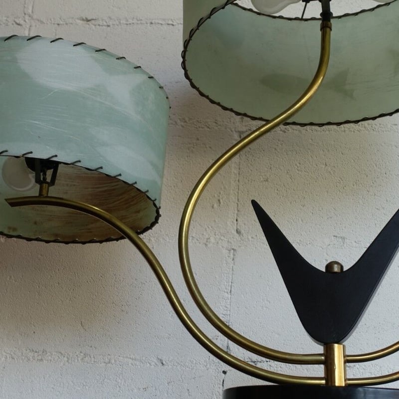 ランプシェード　アメリカ　USA製　50s ミッドセンチュリー　マジェスティック 50s Majestic lamp | The NOON