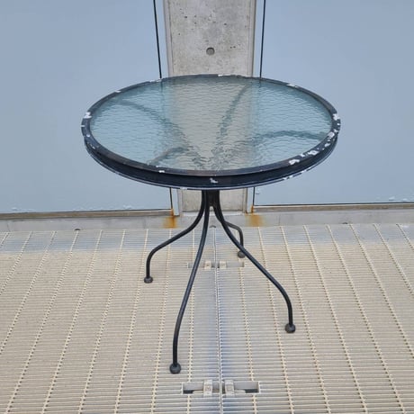 80s Glass table