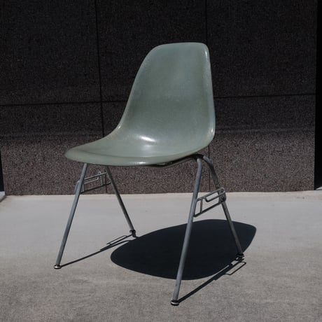 60s Eames Seaform green shell chair