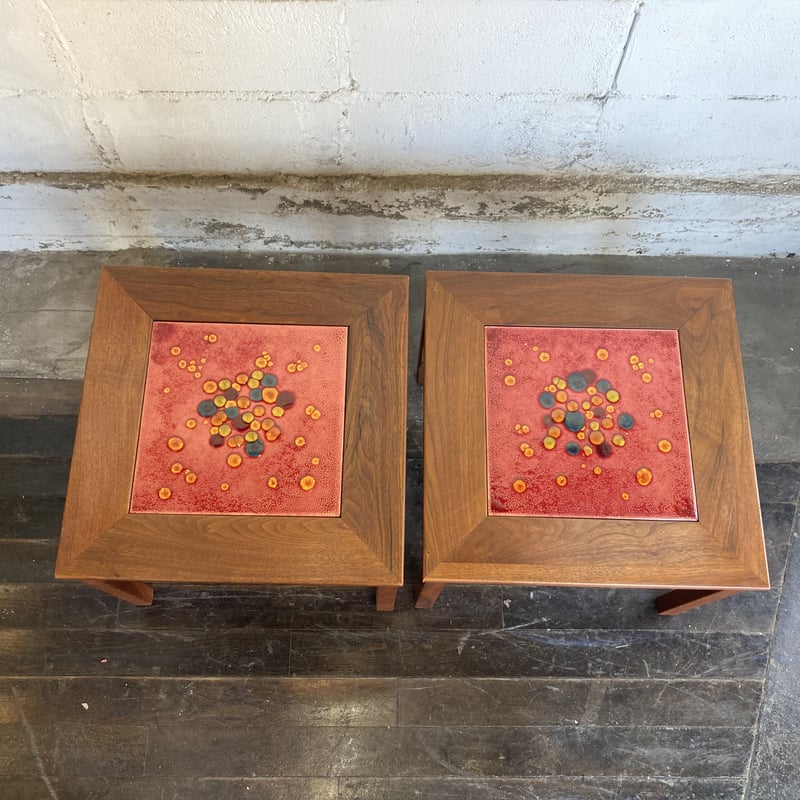 70s BROWN SALTMAN Pair low table | The NOON
