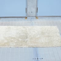 60s  Wool Rug White