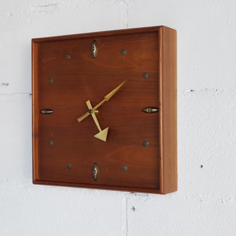 50s Wood＆Brass clock