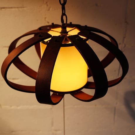 50s Bent wood lamp