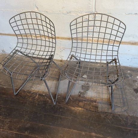 70s Knoll wire chair set kids