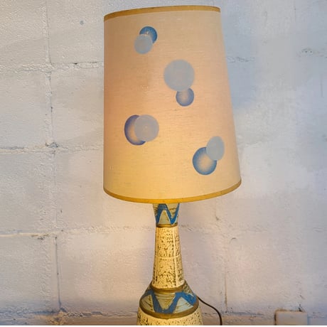 60s  Blue  Polka dots  lamp