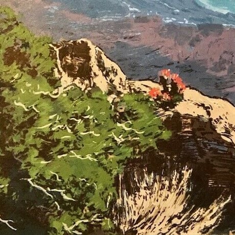 50s "The mountain" silkscreen