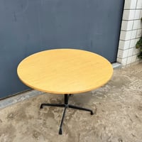 70s HermanMiller Eames Round Contract Table wood