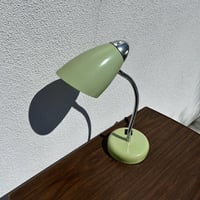 70s Crome desk lamp  green