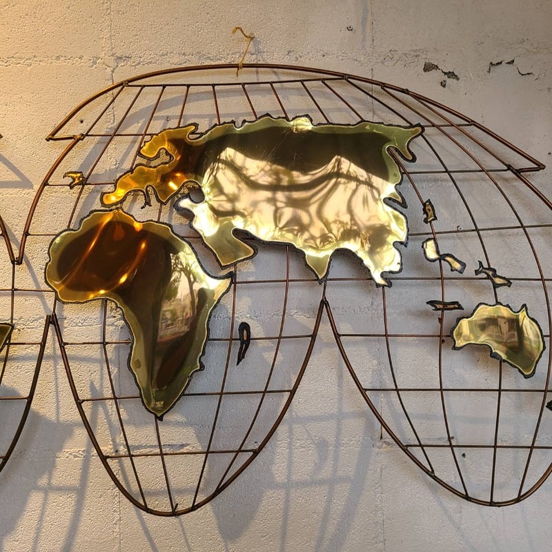 Curtis Jere wall sculpture globe | The NOON