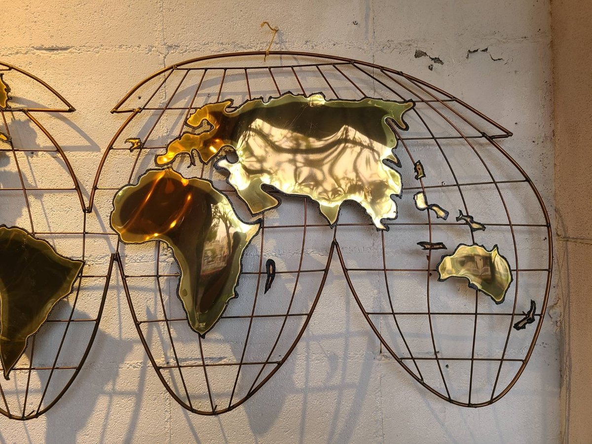 Curtis Jere wall sculpture globe | The NOON