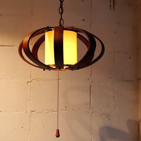 50s Bent wood lamp