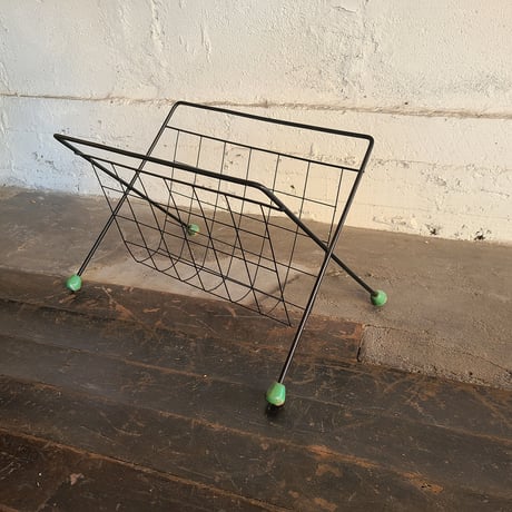 60s Wire magazine rack