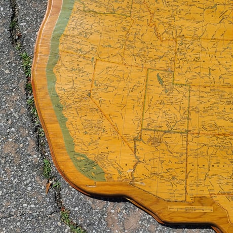 70s USA  Wall hanging MAP