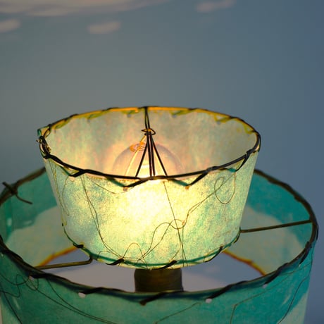 50s wood lamp