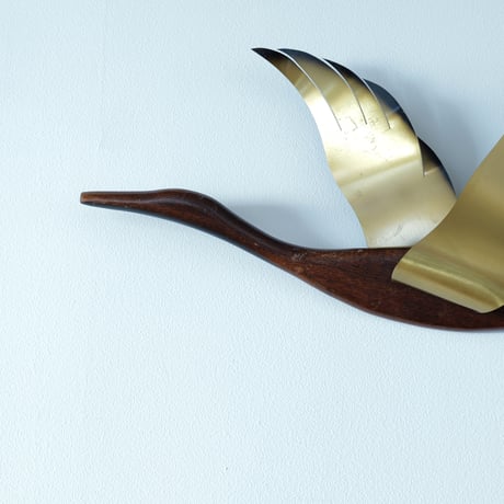 70s Flying birds  wall sculpture set