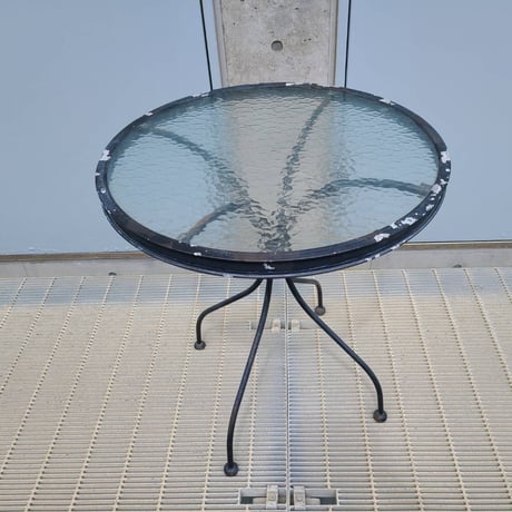 80s Glass table