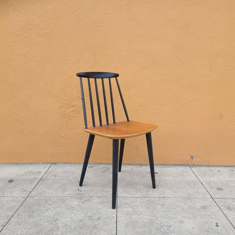 'J77' Stickback Chairs by Folke Palsson for FDB Mobler, Denmark.